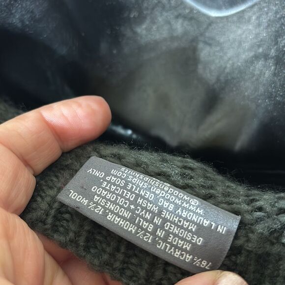 Wooden ships Paola buendia women’s small/medium mohair wool knit snow much fun - Picture 4 of 4